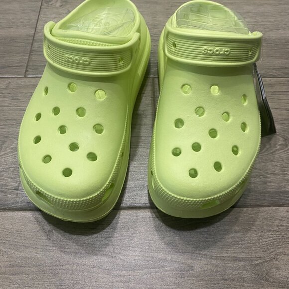 Crocs Classic Crush Clog Lime Zest Size 8 Women - Picture 11 of 14